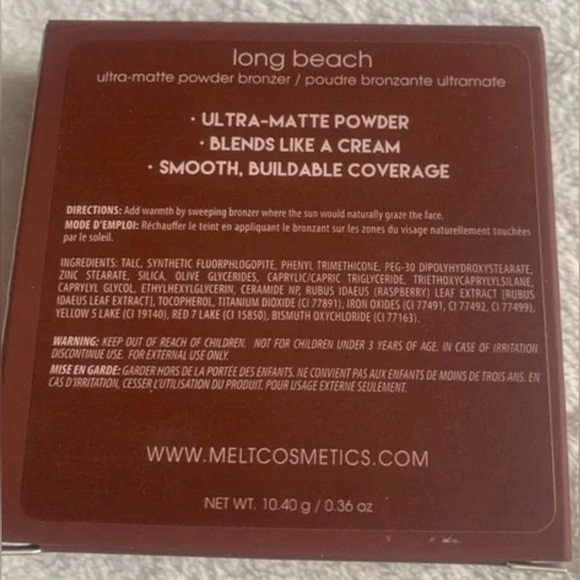 Melt Cosmetics Ultra Matte Bronzer- Long Beach - Picture 11 of 11